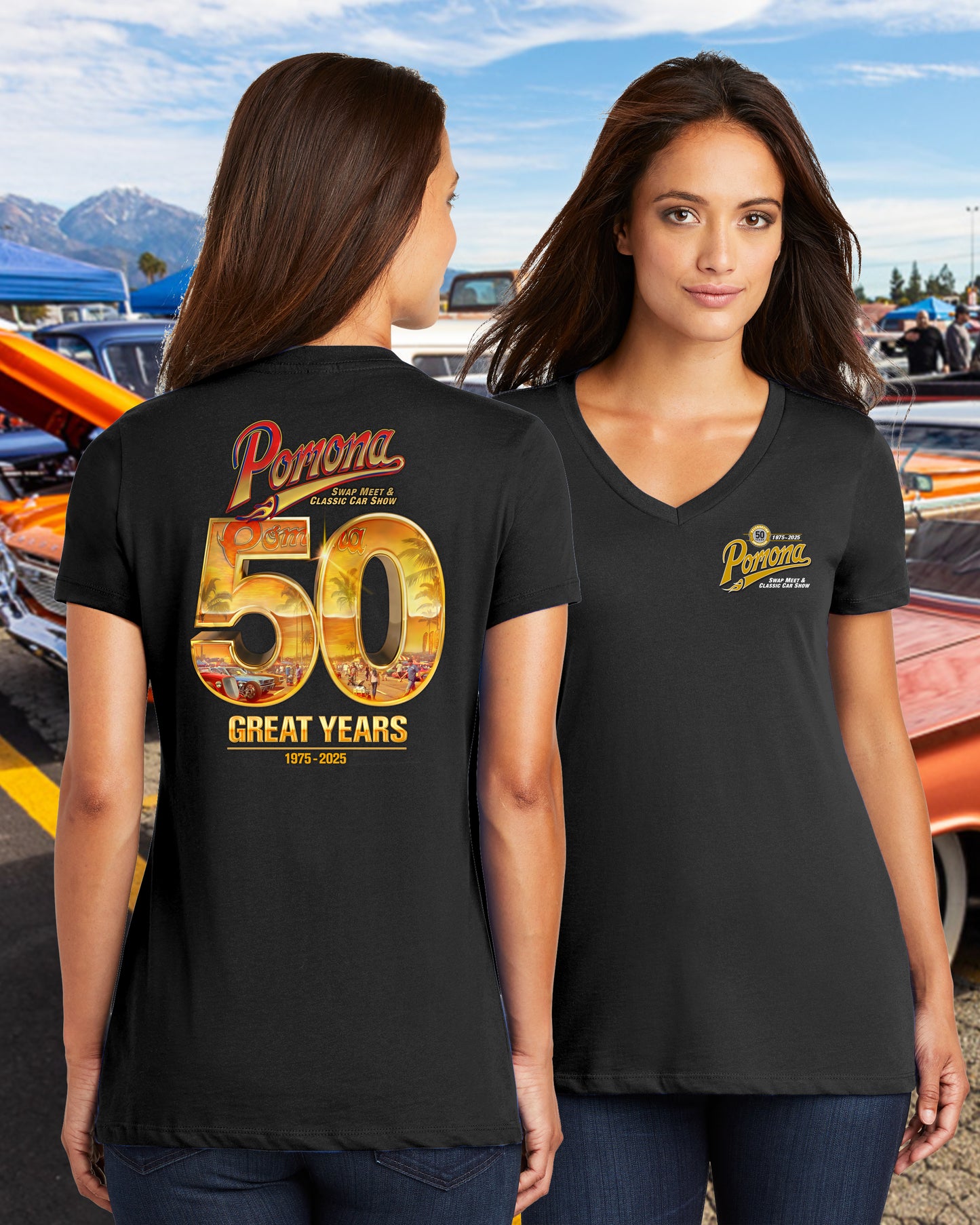 Ladies 50th Anniversary V-Neck